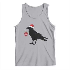 Christmas F Caw F Tank Top Funny Black Crow Merry Xmas TS14 Athletic Heather Print Your Wear