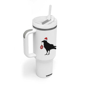 Christmas F Caw F Tumbler With Handle Funny Black Crow Merry Xmas TS14 Print Your Wear