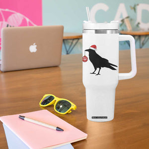 Christmas F Caw F Tumbler With Handle Funny Black Crow Merry Xmas TS14 Print Your Wear