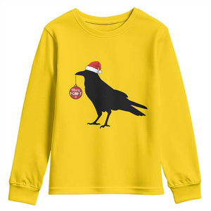 Christmas F Caw F Youth Sweatshirt Funny Black Crow Merry Xmas TS14 Daisy Print Your Wear