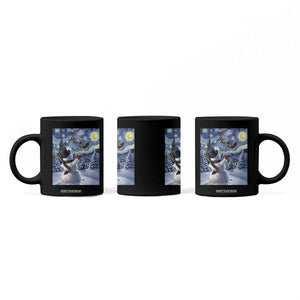 Christmas Snowman Starry Night Coffee Mug TS14 Print Your Wear