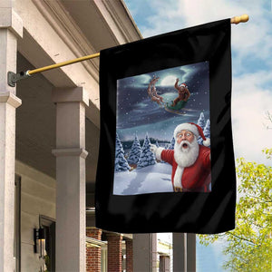 Funny Santa With Bigfoot Selfie Christmas Garden Flag TS14 Print Your Wear