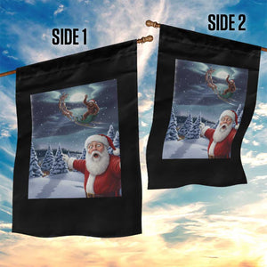 Funny Santa With Bigfoot Selfie Christmas Garden Flag TS14 Print Your Wear