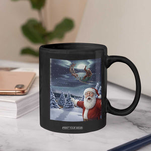 Funny Santa With Bigfoot Selfie Christmas Coffee Mug TS14 Print Your Wear