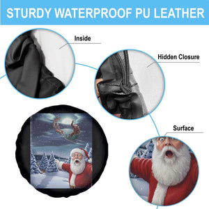 Funny Santa With Bigfoot Selfie Christmas Spare Tire Cover TS14 Print Your Wear