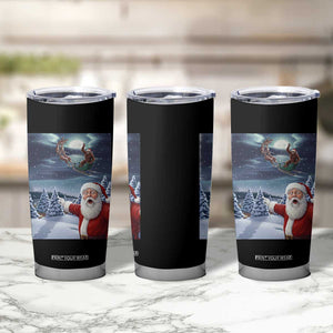 Funny Santa With Bigfoot Selfie Christmas Tumbler Cup TS14 Print Your Wear