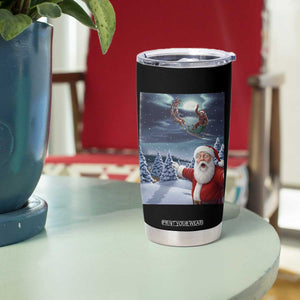Funny Santa With Bigfoot Selfie Christmas Tumbler Cup TS14 Print Your Wear