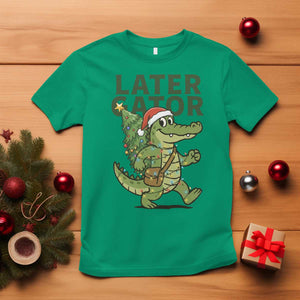 Funny Alligator Christmas T Shirt Lator Gator TS14 Irish Green Print Your Wear