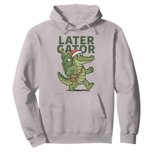 Funny Alligator Christmas Hoodie Lator Gator TS14 Ice Gray Print Your Wear