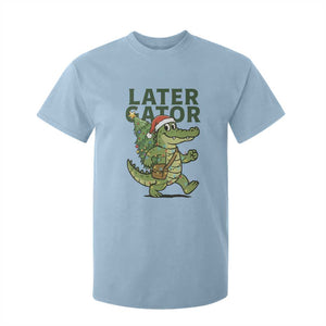 Funny Alligator Christmas T Shirt For Kid Lator Gator TS14 Light Blue Print Your Wear