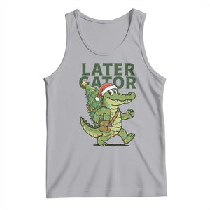 Funny Alligator Christmas Tank Top Lator Gator TS14 Athletic Heather Print Your Wear