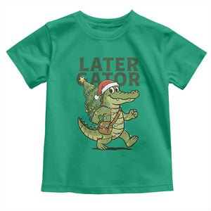 Funny Alligator Christmas Toddler T Shirt Lator Gator TS14 Irish Green Print Your Wear