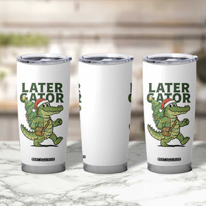 Funny Alligator Christmas Tumbler Cup Lator Gator TS14 Print Your Wear