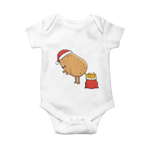 Funny French Fries Christmas Baby Onesie Potato Food Eaters TS14 White Print Your Wear
