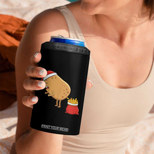 Funny French Fries Christmas 4 in 1 Can Cooler Tumbler Potato Food Eaters TS14 Print Your Wear