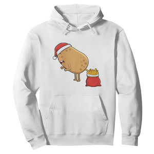 Funny French Fries Christmas Hoodie Potato Food Eaters TS14 White Print Your Wear