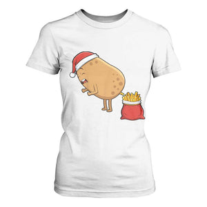 Funny French Fries Christmas T Shirt For Women Potato Food Eaters TS14 White Print Your Wear