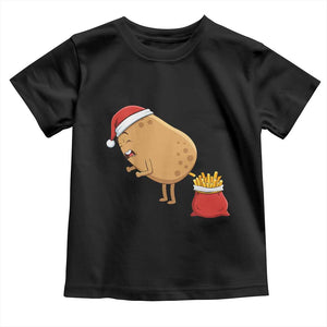 Funny French Fries Christmas Toddler T Shirt Potato Food Eaters TS14 Black Print Your Wear