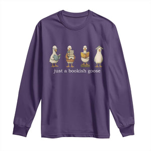 Silly Goose Book Club Long Sleeve Shirt Funny Bookish Book Lover TS14 Purple Print Your Wear