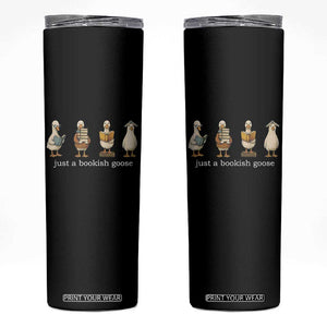 Silly Goose Book Club Skinny Tumbler Funny Bookish Book Lover TS14 Black Print Your Wear