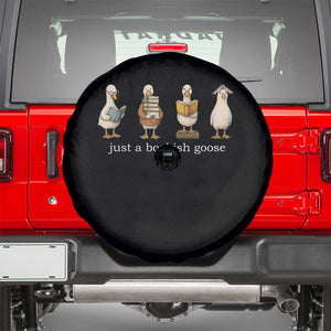 Silly Goose Book Club Spare Tire Cover Funny Bookish Book Lover TS14 Black Print Your Wear
