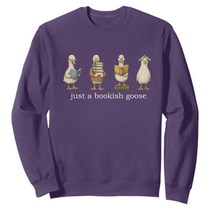 Silly Goose Book Club Sweatshirt Funny Bookish Book Lover TS14 Purple Print Your Wear