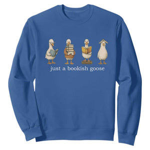 Silly Goose Book Club Sweatshirt Funny Bookish Book Lover TS14 Royal Blue Print Your Wear