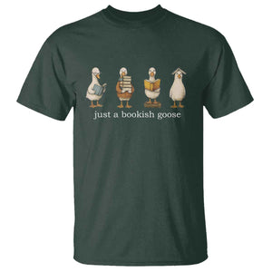 Silly Goose Book Club T Shirt Funny Bookish Book Lover TS14 Dark Forest Green Print Your Wear