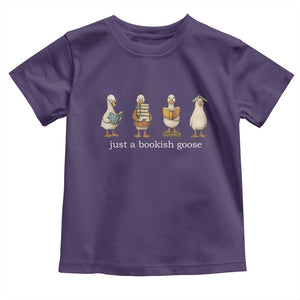Silly Goose Book Club Toddler T Shirt Funny Bookish Book Lover TS14 Purple Print Your Wear