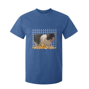Screaming Cat Meme T Shirt For Kid Funny Internet Gen Z Cat Lover TS14 Royal Blue Print Your Wear