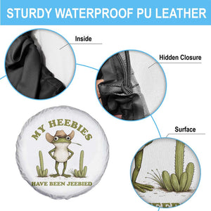 Funny Cowboy Frog Meme Spare Tire Cover My Heebies Have Been Jeebied TS14 Print Your Wear