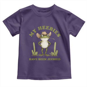 Funny Cowboy Frog Meme Toddler T Shirt My Heebies Have Been Jeebied TS14 Purple Print Your Wear