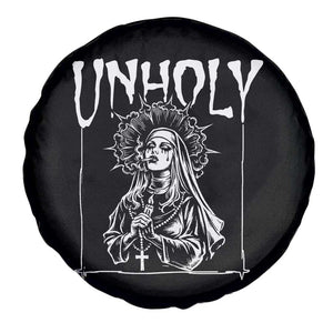 Unholy Nun Spare Tire Cover Funny Horror Unholy Nun Satan Baphomet Gothic TS14 Print Your Wear