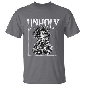 Unholy Nun T Shirt Funny Horror Unholy Nun Satan Baphomet Gothic TS14 Charcoal Print Your Wear