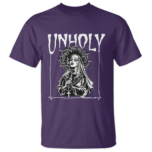 Unholy Nun T Shirt Funny Horror Unholy Nun Satan Baphomet Gothic TS14 Purple Print Your Wear