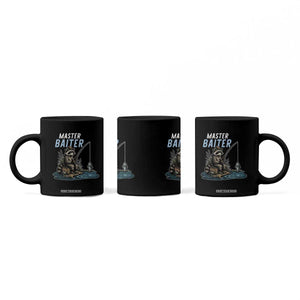 Funny Raccoon Fishing Coffee Mug Master Baiter Fisherman TS14 Print Your Wear