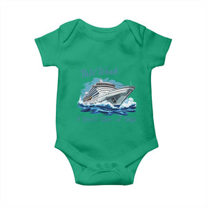 Funny Cruise Vacation Baby Onesie This Week I Do Not Give A Ship TS14 Irish Green Print Your Wear