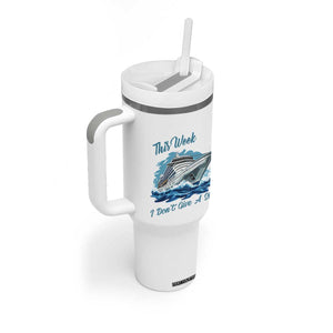 Funny Cruise Vacation Tumbler With Handle This Week I Do Not Give A Ship TS14 Print Your Wear