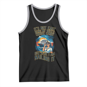 Funny Cruise Tank Top It Is Not Easy Being My Wife's Cruise Candy TS14 Black Athletic Heather Print Your Wear