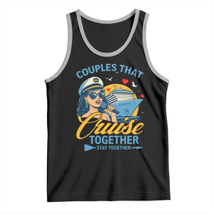 Couples That Cruise Together Stay Together Tank Top Funny Cruising Couples TS14 Black Athletic Heather Print Your Wear