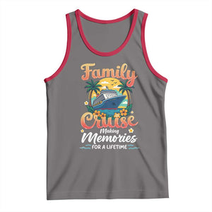 Family Cruise Making Memories For A Life Time Tank Top Funny Cruise Vacation Trip TS14 Deep Heather Red Print Your Wear