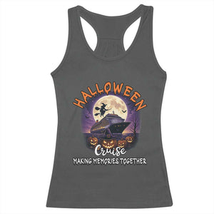 Funny Cruise Halloween Racerback Tank Top Making Memories Together TS14 Dark Heather Print Your Wear