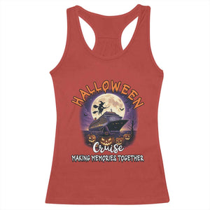 Funny Cruise Halloween Racerback Tank Top Making Memories Together TS14 Red Print Your Wear