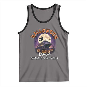 Funny Cruise Halloween Tank Top Making Memories Together TS14 Deep Heather Black Print Your Wear