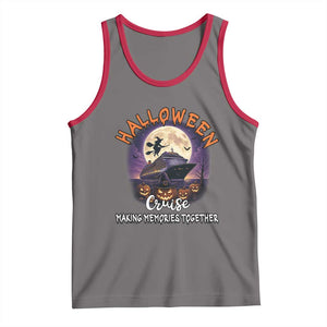 Funny Cruise Halloween Tank Top Making Memories Together TS14 Deep Heather Red Print Your Wear