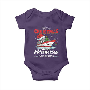 Christmas Cruise Baby Onesie Merry Cruisemas Making Memories For A Life Time TS14 Purple Print Your Wear