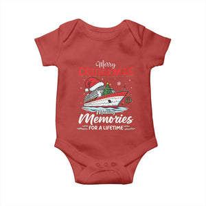 Christmas Cruise Baby Onesie Merry Cruisemas Making Memories For A Life Time TS14 Red Print Your Wear