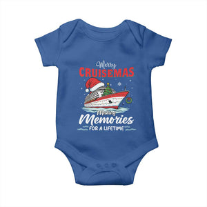 Christmas Cruise Baby Onesie Merry Cruisemas Making Memories For A Life Time TS14 Royal Blue Print Your Wear