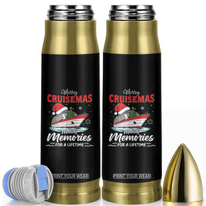Christmas Cruise Bullet Tumbler Merry Cruisemas Making Memories For A Life Time TS14 Black Print Your Wear