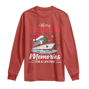 Christmas Cruise Long Sleeve Shirt Merry Cruisemas Making Memories For A Life Time TS14 Red Print Your Wear